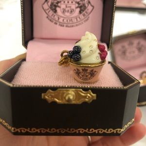 Juicy couture cupcake charm in original box!